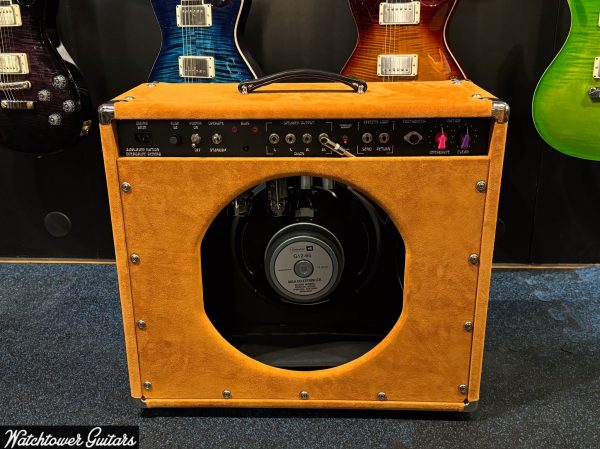 Amplified Nation Overdrive Reverb 50 Watt 1x12 Golden Brown Suede Oxblood Grill Hot on Sale