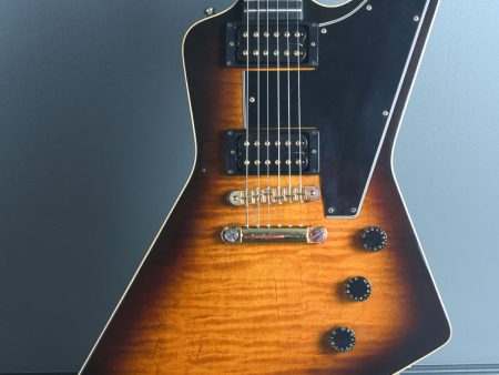 1982 Gibson Explorer E2 Tobacco Sunburst Flame Top Cheap