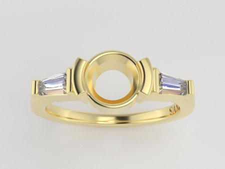 The Wolfe | 14k | Yellow | Size 6.25 | Stone MOS131 | Green Ring Box | Custom Engraving:  +$0 Cheap