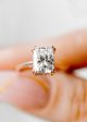 The Eden Ring | 2.65ct Radiant Cut Moissanite | Rose Gold Online Sale