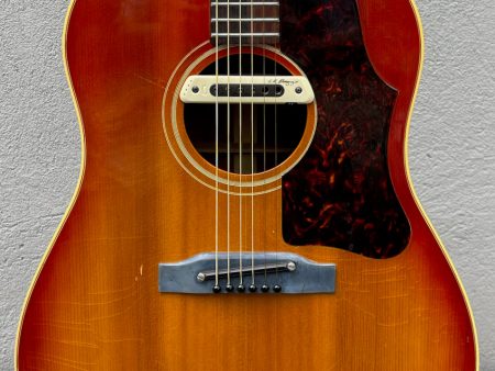 1964 Gibson J-45 Adjustable Bridge Cherry Sunburst LR Baggs Online Hot Sale