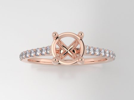 The Aurora | 14k | Rose | Size 6 | Stone CLR24 | Cinque Ring Box | Custom Engraving:  +$0 Online