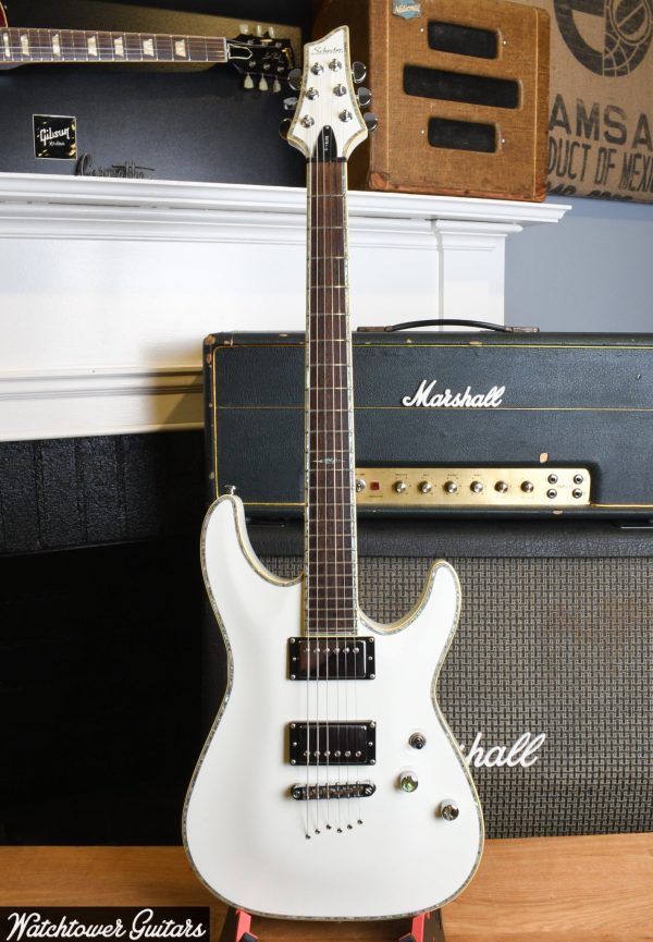 2004 Schecter C1 Elite Diamond Series White For Sale