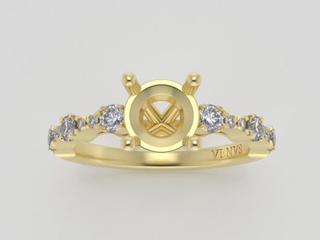 The Saturn | 18k | Yellow | Size 6.5 | Stone MQ8 | Fremont Ring Box | Custom Engraving:  +$0 For Cheap