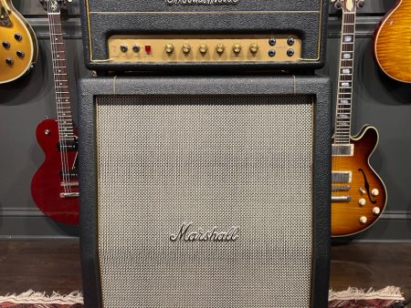 2019 Marshall Studio Vintage SV20H & SV212 Cabinet Black Tolex Hot on Sale