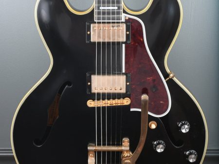 2019 Gibson ES-355 Ebony Black VOS with Gold Hardware & Bigsby Cheap