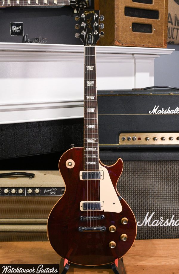 1975 Gibson Les Paul Deluxe Wine Red Online Sale