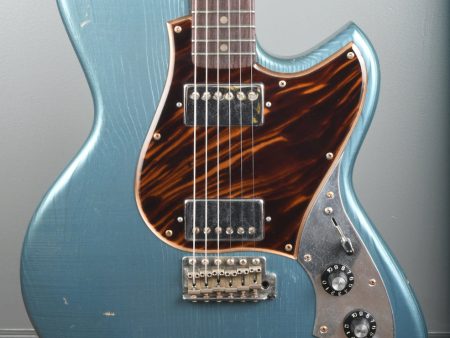 2019 Novo Guitars Serus SV Aged Pelham Blue Throbak Pickups Hot on Sale