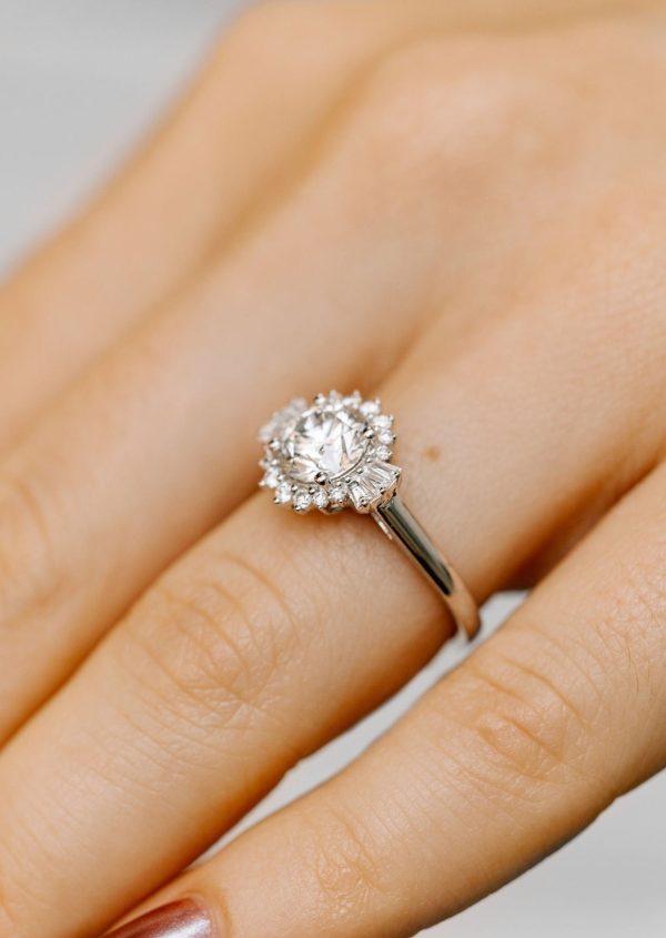 The Rhea | 1.51ct Lab-Grown Round Diamond | White Gold Hot on Sale