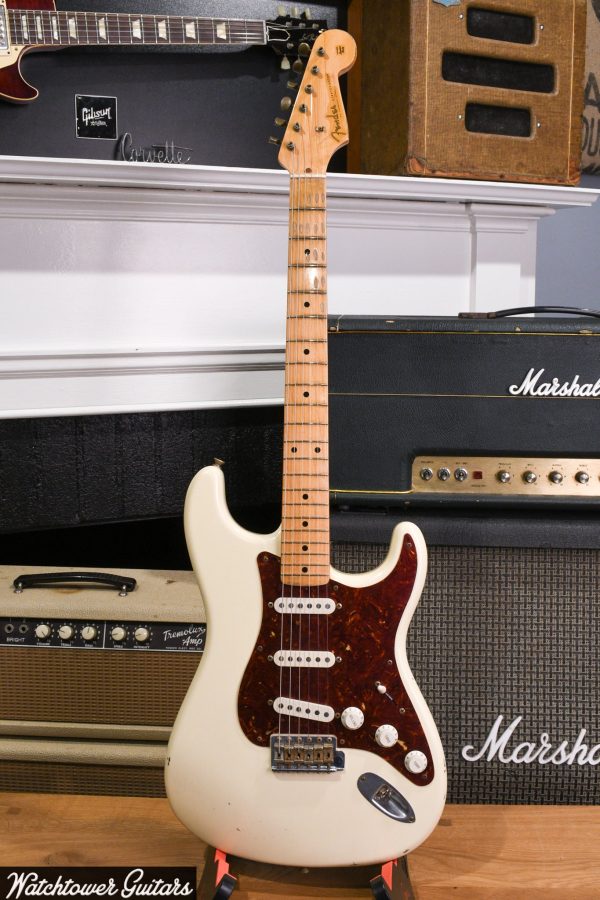 2006 Fender Custom Shop Relic 1956 Stratocaster Olympic White Ron Ellis  57 S Pickups Hot on Sale