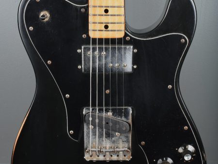 1973 Fender Telecaster Custom *Custom Color* Black OHSC Online Hot Sale