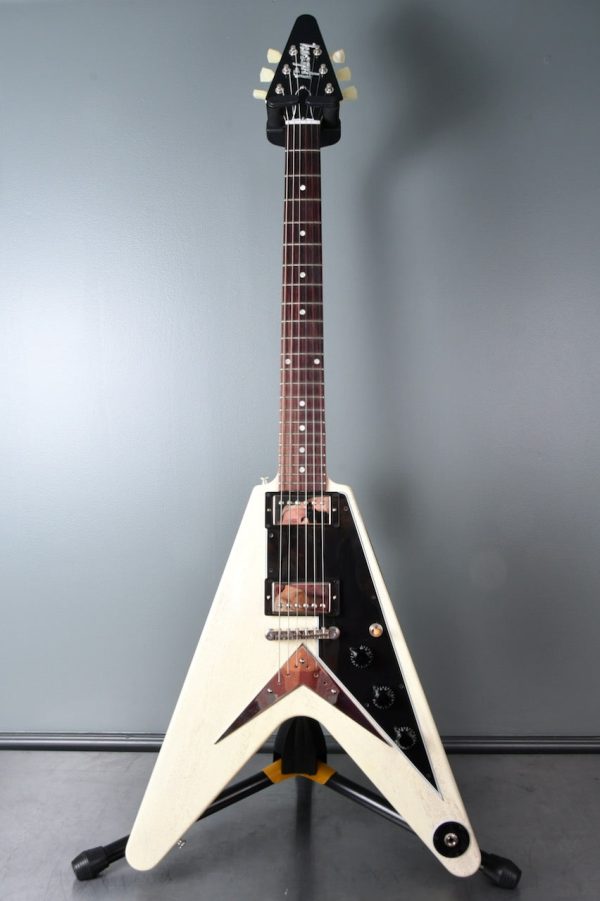 2017 Gibson 1959 Flying V Custom Color Trans White For Discount