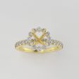 The Cordelia | 18k | Yellow | Size 9.25 | Stone MOS57 | Cinque Ring Box | Custom Engraving:  +$0 For Discount