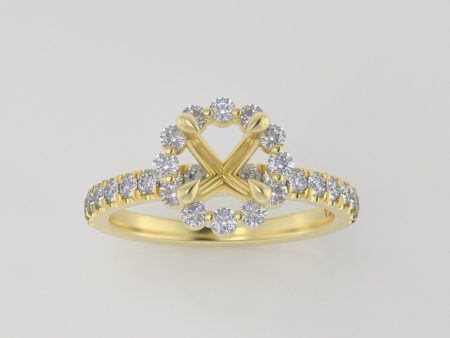 The Cordelia | 18k | Yellow | Size 9.25 | Stone MOS57 | Cinque Ring Box | Custom Engraving:  +$0 For Discount