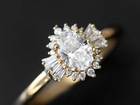 The Rhea | 1.00ct Lab-Grown Oval Diamond | Yellow Gold Supply