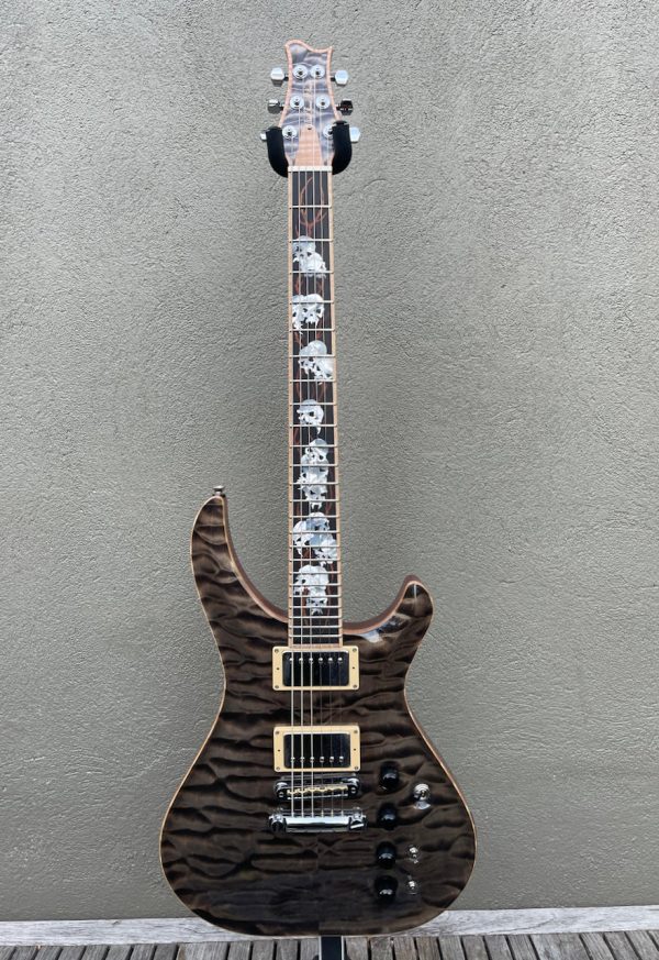 2003 McNaught Phoenix Signature Series Rattlesnake Double Diamond Quilt Skull Pile Inlays on Sale