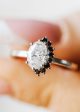 The Vesper Ring | 1.08ct Oval Natural Diamond | White Gold Fashion