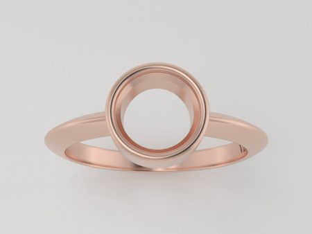 The Leda | 14k | Rose | Size 7 | Stone WT5 | Pink Ring Box | Custom Engraving:  +$0 For Cheap