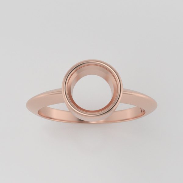 The Leda | 14k | Rose | Size 7 | Stone WT5 | Pink Ring Box | Custom Engraving:  +$0 For Cheap