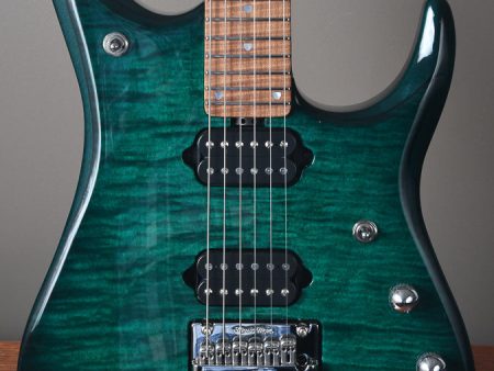 2019 Ernie Ball Music Man John Petrucci JP15 Teal Burst Ball Family Reserve Sale