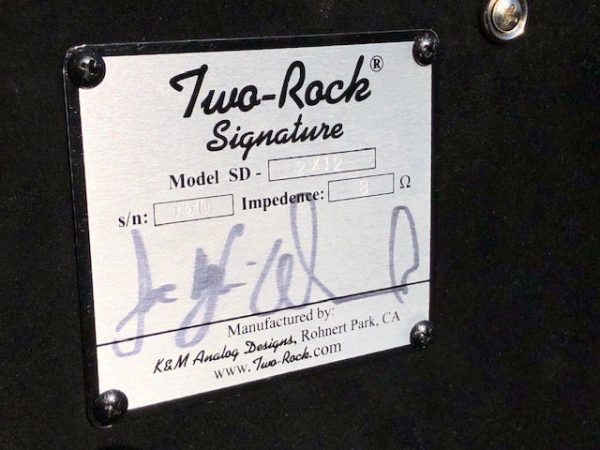 Two Rock Signature 2x12 Black Suede, Vintage Celestion G12-65s on Sale