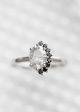 The Vesper Ring | 1.08ct Oval Natural Diamond | White Gold Fashion