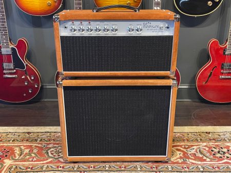 Amplified Nation Dirty Wonderland 50 Watt Head & 1x12 Cabinet Golden Brown Suede Black Supply