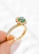 The Cordelia Ring | 0.64ct Round Emerald | Yellow Gold Hot on Sale