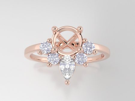 The Celeste | 14k | Rose | Size 9.75 | Stone OP67 | Sand Dune Ring Box | Custom Engraving:  +$0 Discount