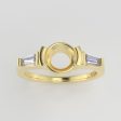 The Wolfe | 14k | Yellow | Size 7.5 | Stone BT37 | Blue Ring Box | Custom Engraving:  +$0 Sale