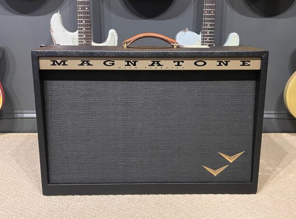 Magnatone Twilighter Stereo 2x12 Combo *Custom Color* Black Tolex with Black Cane Grill Online Hot Sale