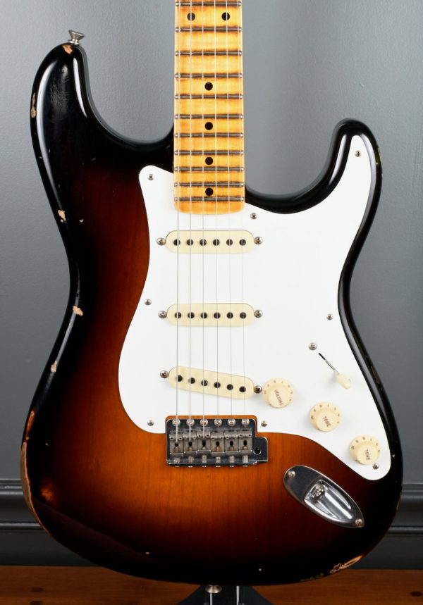 2017 Fender Custom Shop LTD 1956 Stratocaster Relic 2 Tone Sunburst Online now