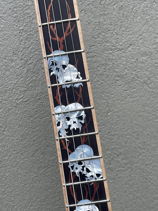 2003 McNaught Phoenix Signature Series Rattlesnake Double Diamond Quilt Skull Pile Inlays on Sale