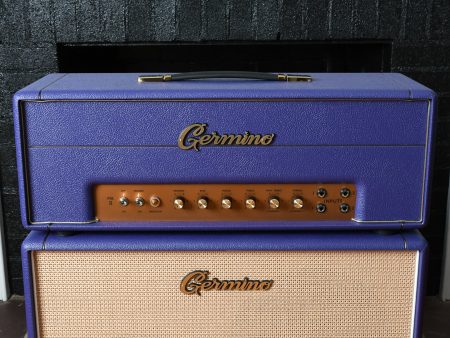 Germino Classic 45 Master Volume & Style II 2x12 Cabinet Purple Tolex For Discount