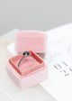 The Leda | 14k | Rose | Size 7 | Stone WT5 | Pink Ring Box | Custom Engraving:  +$0 For Cheap