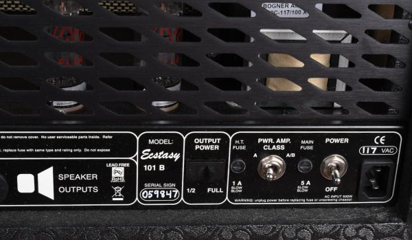 2019 Bogner Ecstasy 101B EL34 120 Watt Head Black Tolex Hot on Sale