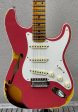 2018 Fender Stratocaster NAMM 56 Thinline Stratocaster Coral Pink Sunburst Online now