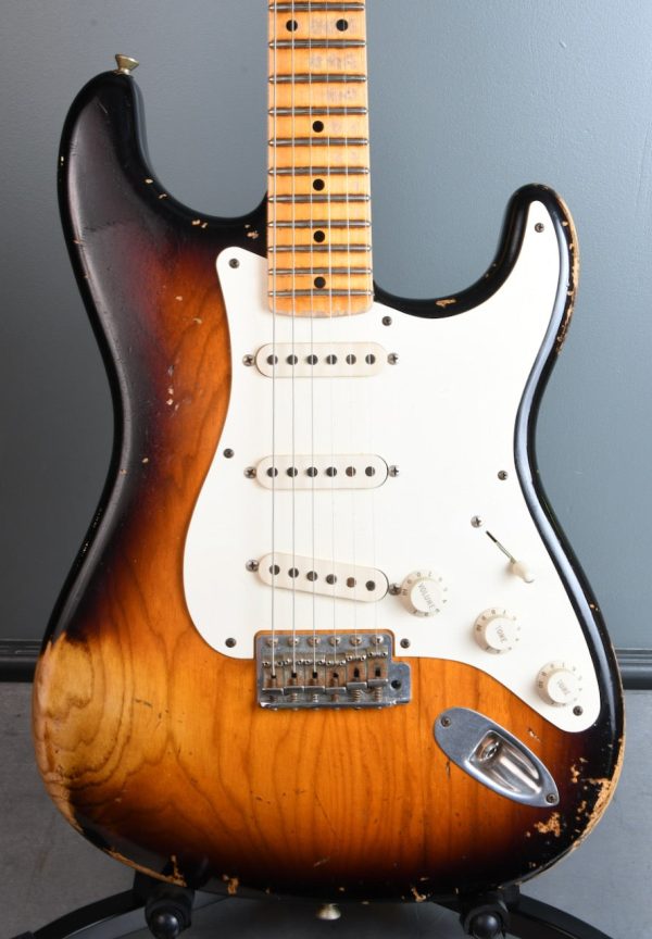 2009 Fender Custom Shop Heavy Relic 1957 Stratocaster 2 Tone Sunburst Fashion