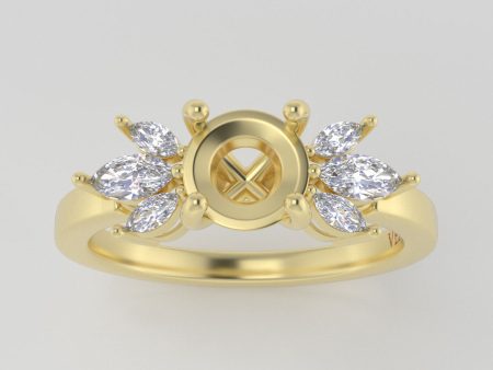 The Mini Luna | 14k | Yellow | Size 8.75 | Stone SA65 | Gray Ring Box | Custom Engraving:  +$0 Online Hot Sale