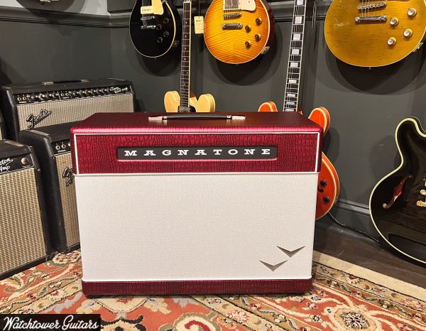 Magnatone Super Fifty-Nine M80 Head & 2x12 Cabinet Red Crocodile Hot on Sale