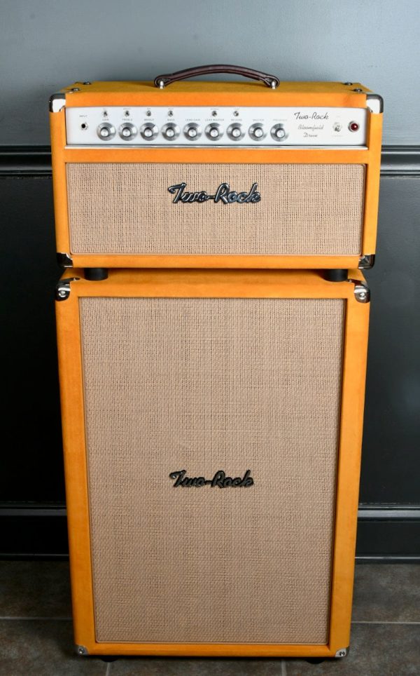 2020 Two Rock Bloomfield Drive 50 Watt Head & 2x12 Set Golden Brown Suede Online Hot Sale