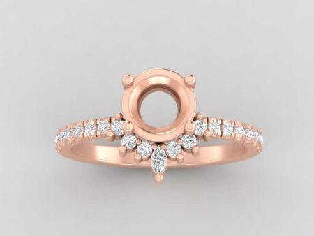 The Stella | 14k | Rose | Size 7 | Stone WT5 | Pink Ring Box | Custom Engraving:  +$0 Supply