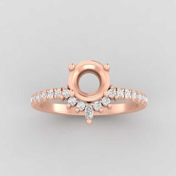 The Stella | 14k | Rose | Size 7 | Stone WT5 | Pink Ring Box | Custom Engraving:  +$0 Supply