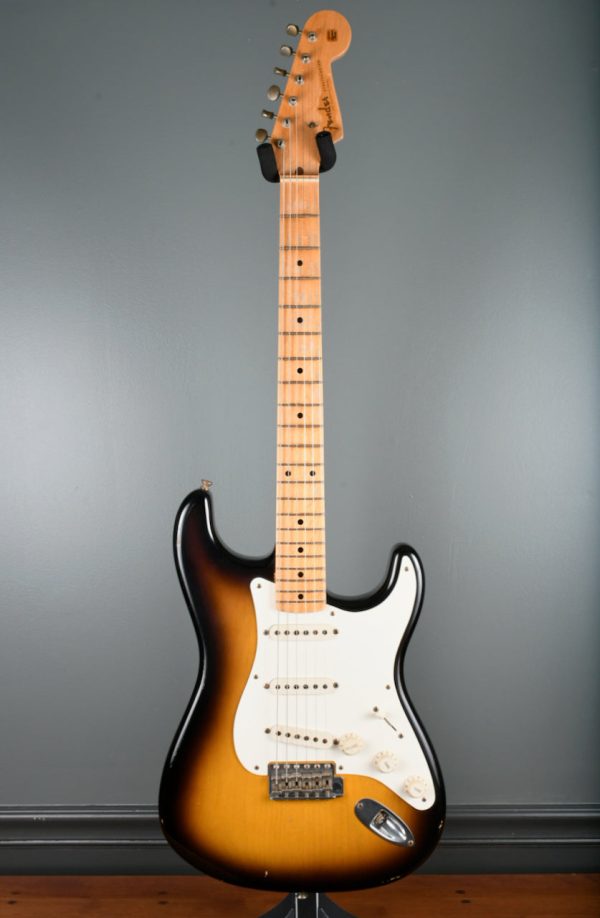 2006 Fender Custom Shop Relic 1956 Stratocaster 2 Tone Sunburst For Sale