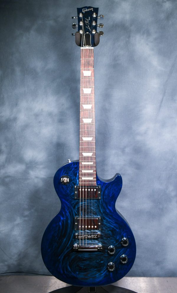 2011 Gibson Anniversary Flood Les Paul Studio Marbleized Blue Swirl For Cheap