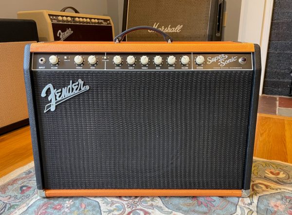 2013 Fender SuperSonic 22 FSR Limited Edition Orange Black Tolex Online Sale