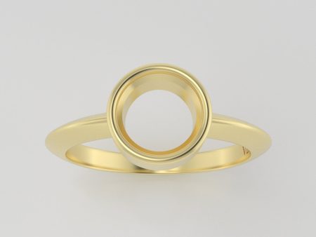 The Leda | 14k | Yellow | Size 7.25 | Stone MOS181 | Green Ring Box | Custom Engraving: S & E  +$75 Online Hot Sale