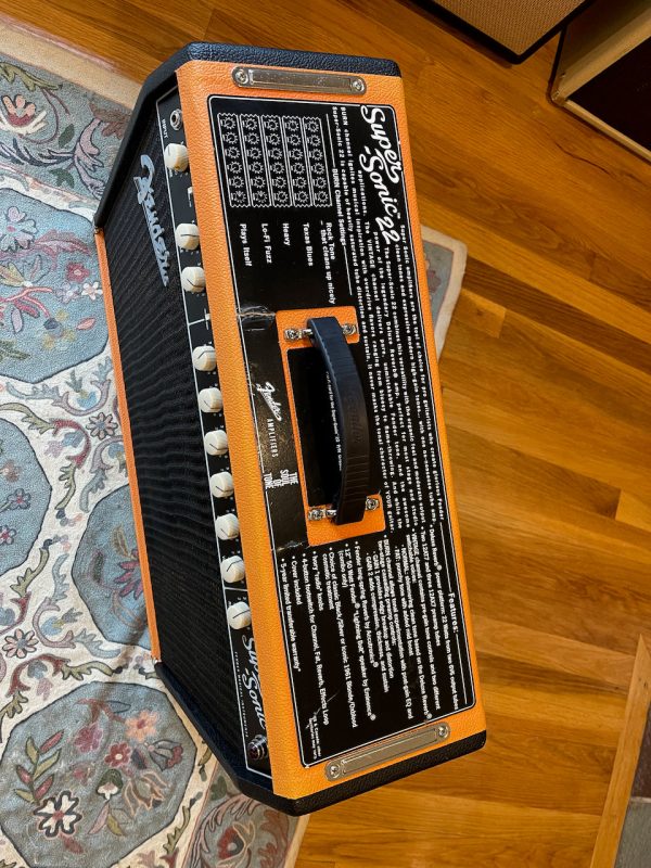 2013 Fender SuperSonic 22 FSR Limited Edition Orange Black Tolex Online Sale