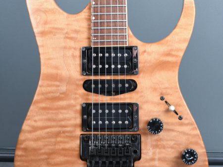 1991 Ibanez USA Custom RG Series Natural Quilt For Sale